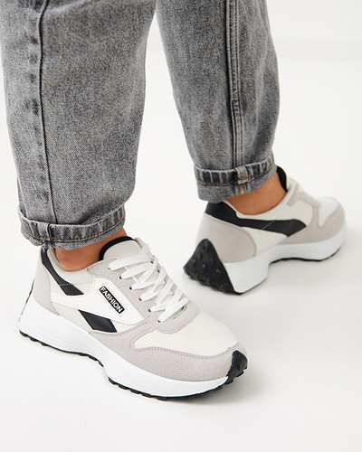 Bílá a šedá dámská sportovní obuv značky Berinn - Footwear