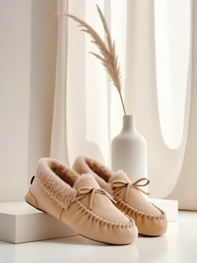 Royalfashion Жіночі мокасини з хутром Ahtikes