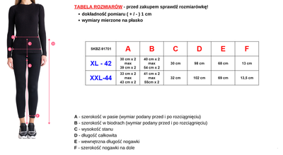Modré vzorované dámské legíny PLUS SIZE - Oblečení