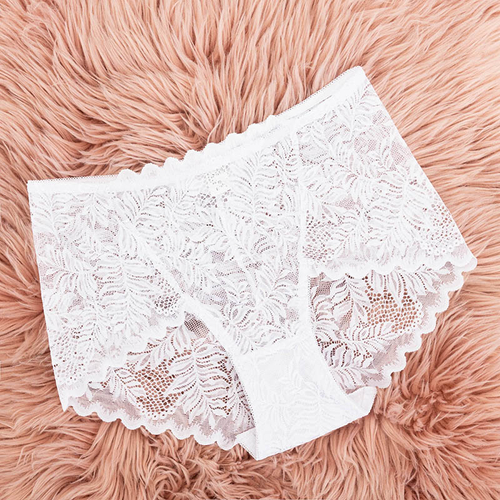 Білі жіночі мереживні трусики - Нижня білизна