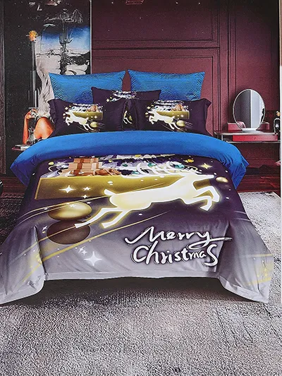 Royalfashion Vánoční povlečení 160x200 set 3-ČÁSTI
