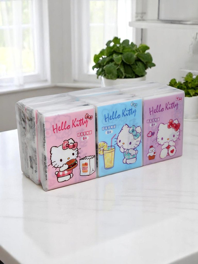 Mini hygienické ubrousky 8KS x 9KS. Hello Kitty