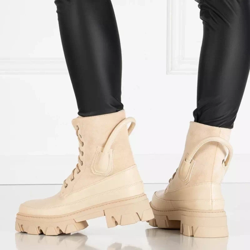 OUTLET Утеплені жіночі бежеві сумки Emilla - Взуття