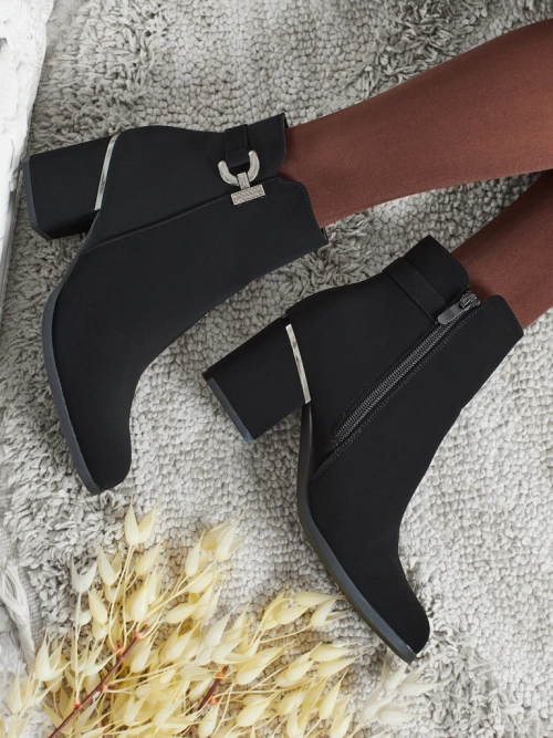 Ботильйони жіночі еко шкіряні на підборах-стовпчику Ruvina