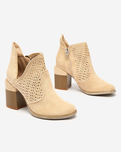 Royalfashion Жіночі бежеві черевики на шпильці Neafla