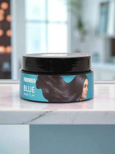 Formbo Azzurro Argus – глина для волосся кольору блакитного, стилізація Fashion