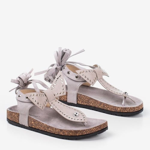 OUTLET Світло-сірі босоніжки Celione - взуття