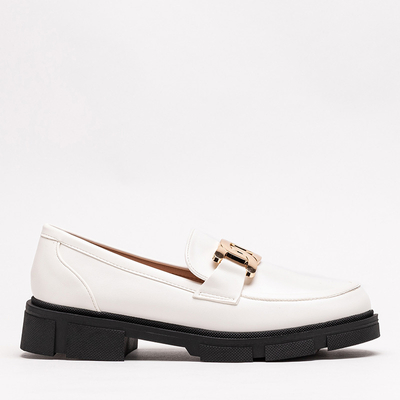 Dámské bílé boty s řetízkem Semla - Obuv