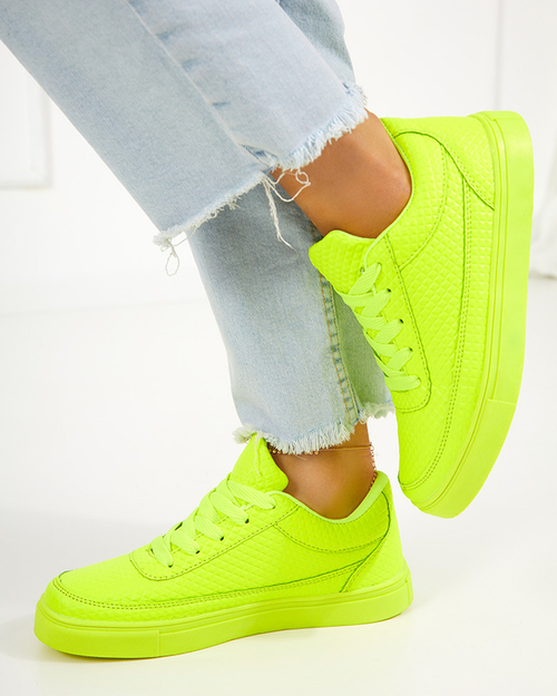 Зелені неонові жіночі кеди Najso