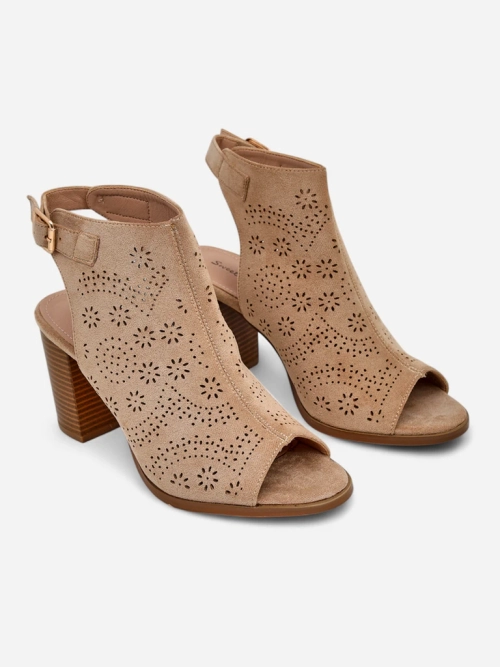 Royalfashion Жіночі босоніжки на широкому каблуці з вирізами Abetle