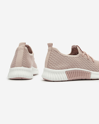 Рожеві жіночі тканинні спортивні туфлі Vobbu- Footwear