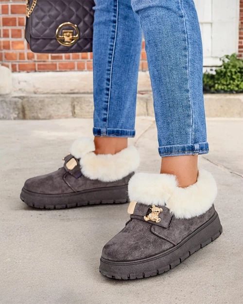 Royalfashion Жіночі короткі черевики а-ля снігоступи Dobis