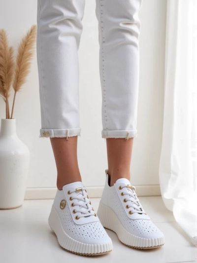 Royalfashion Жіночі перфоровані спортивні кросівки Jovenes