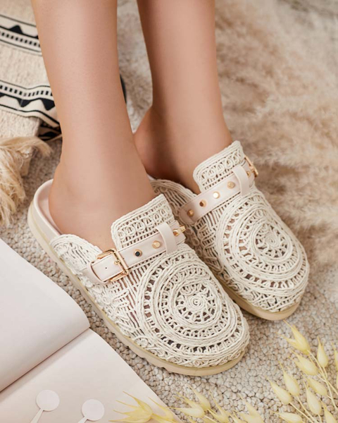 Royalfashion Жіночі шльопанці з вишивкою Leronip