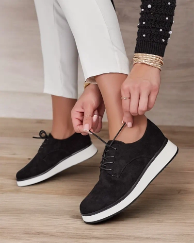 Royalfashion Dámské šněrovací polobotky Gori