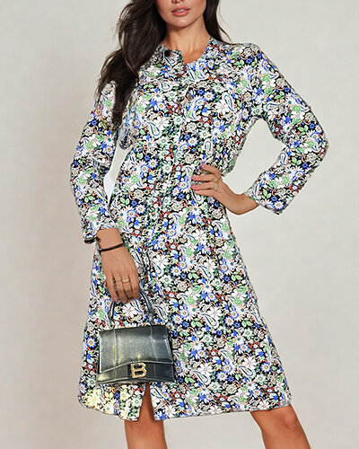 Сукня міді з візерунком Royalfashion