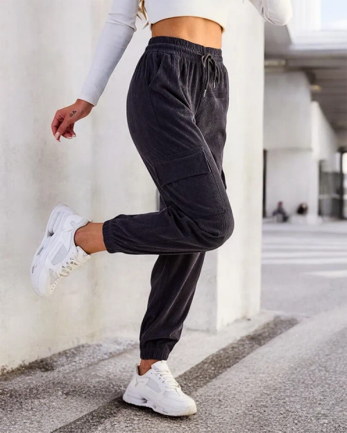 Жіночі ребристі штани Royalfashion