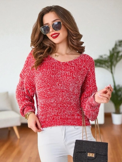Royalfashion Жіночий светр з блискучою ниткою
