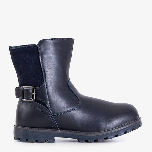 Дитячі темно-сині черевики з пряжкою Malet - Взуття