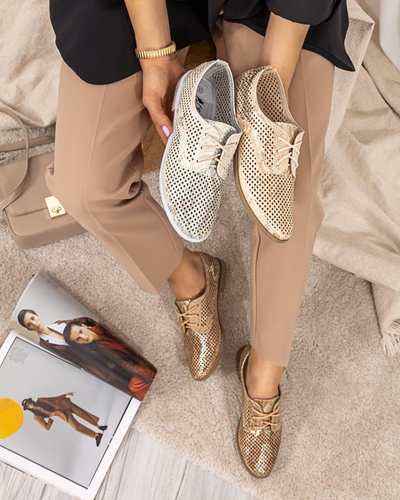 Růžové dámské prolamované boty Kotniso - Obuv