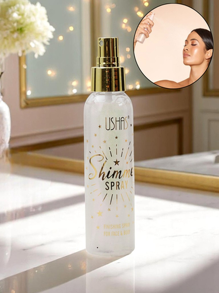 USHAS Letní sprej - Tekutý rozjasňovač na obličej a tělo Perla