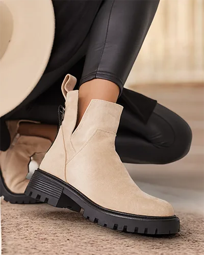 Royalfashion Dámské kozačky Gorgie s výřezem