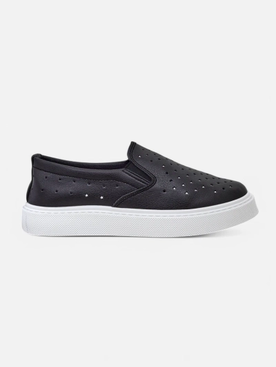 Royalfashion Perforované dámské slip-on boty Emayla