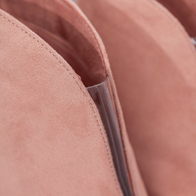 Růžové boty s výřezem vpředu na vyšším podpatku Musa Blush - Boty 1