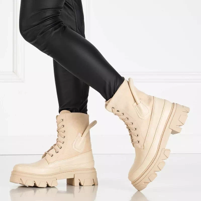 OUTLET Zateplené dámské béžové tašky Emilla - Obuv