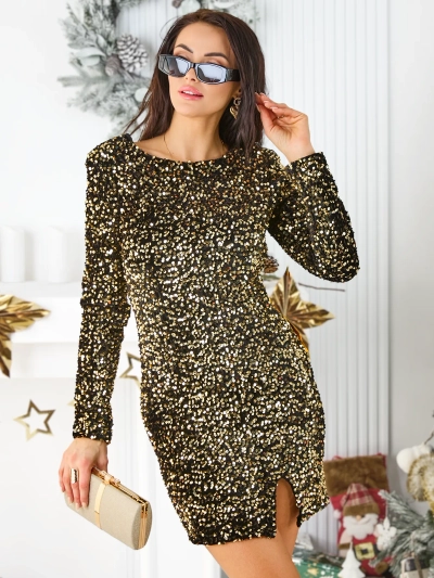 Royalfashion Dámské mini šaty se šperky