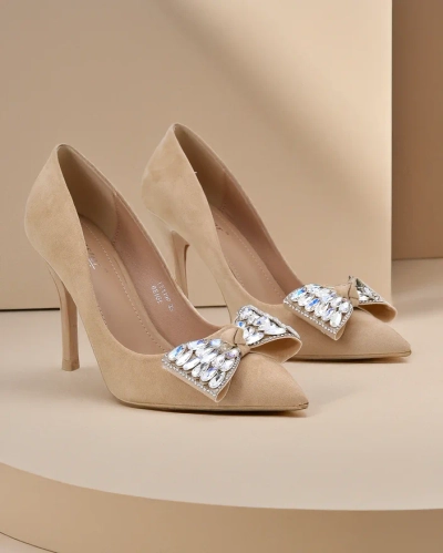 Royalfashion Жіночі туфлі на високих підборах з бантиком Cocarte