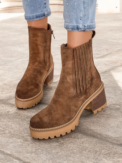 Dámské kotníkové boty Royalfashion Eco-suede na pilíři Segiag