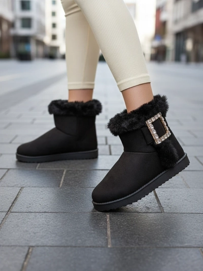Royalfashion Dámské boty a'la snow boots s ornamentem Galaes