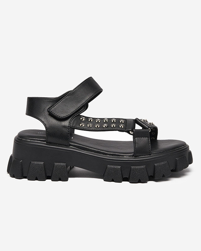 Чорні жіночі сандалі з форсунками Lascita- Footwear