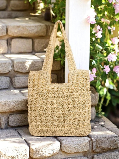 Royalfashion Велика жіноча солом'яна сумка Sunny Straw