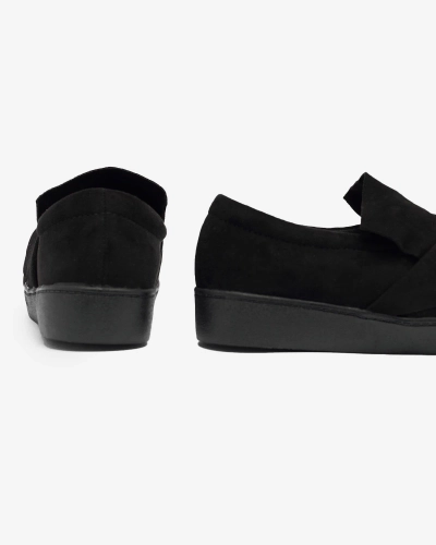 Černé dámské slip on tenisky z ekokůže Bliwix - Obuv