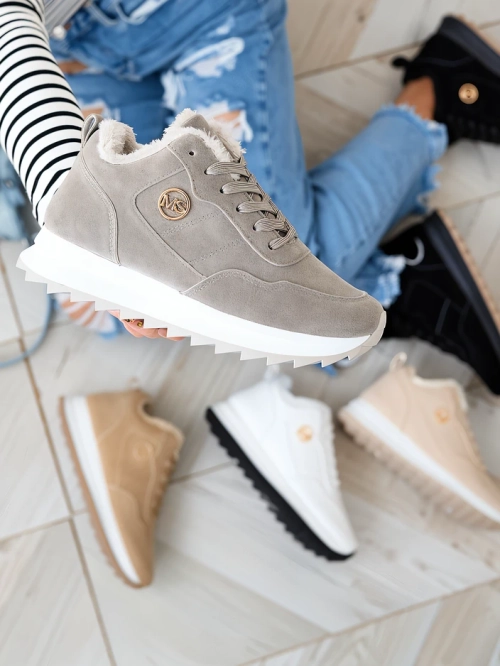 Royalfashion Grey жіночі утеплені спортивні черевики Lahho