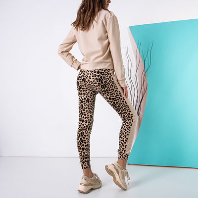 Dámská béžová tepláková souprava - Oblečení