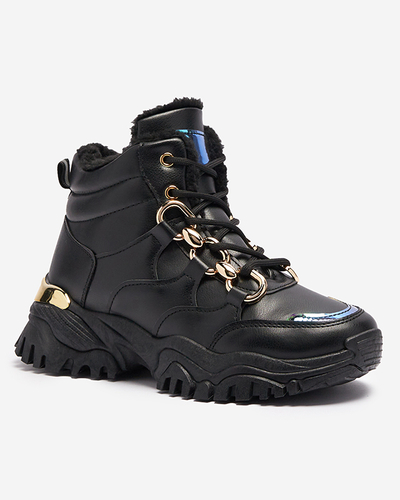 Černá dámská zateplená sportovní obuv Nepolle- Obuv