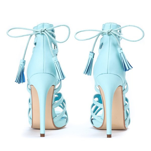 Сині босоніжки на високому каблуці Nulia - Взуття 1