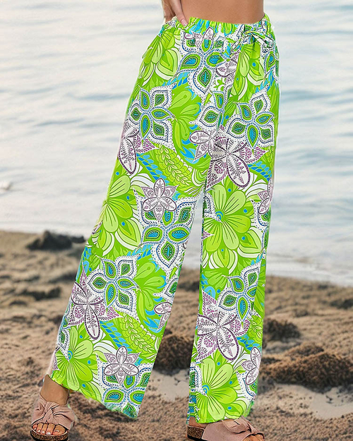 Жіночі візерункові широкі штани Royalfashion