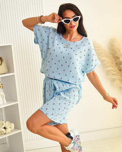 Royalfashion Dámský bavlněný letní komplet