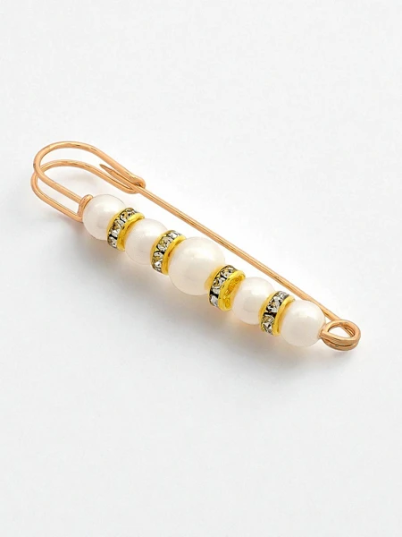 Оздоблена жіноча брошка з перлинками Anthea Aurelia