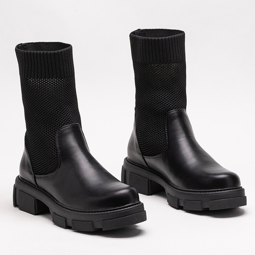 Жіночі чорні ажурні ботильйони від Roibu - Shoes