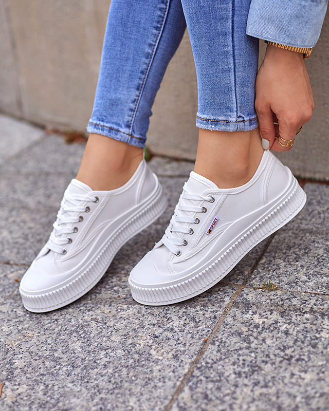 Dámské bílé tenisky Scola-Shoes