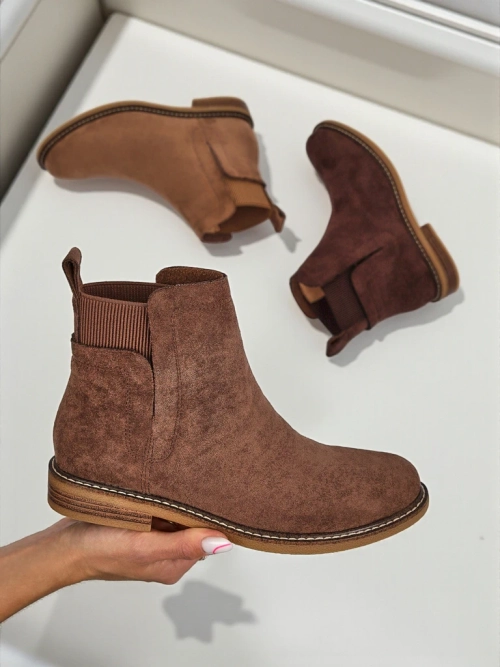 Жіночі ботильйони a'la челсі з еко-замші Veysi