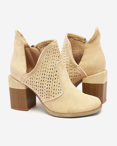 Royalfashion Жіночі бежеві черевики на шпильці Neafla