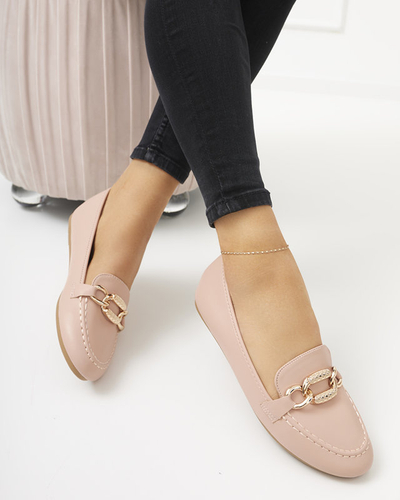 Růžové dámské mokasíny z ekokůže Zolli- Shoes