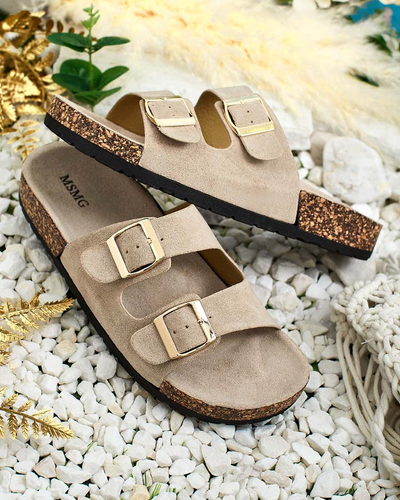 Royalfashion Жіночі шльопанці з пряжками Foumy