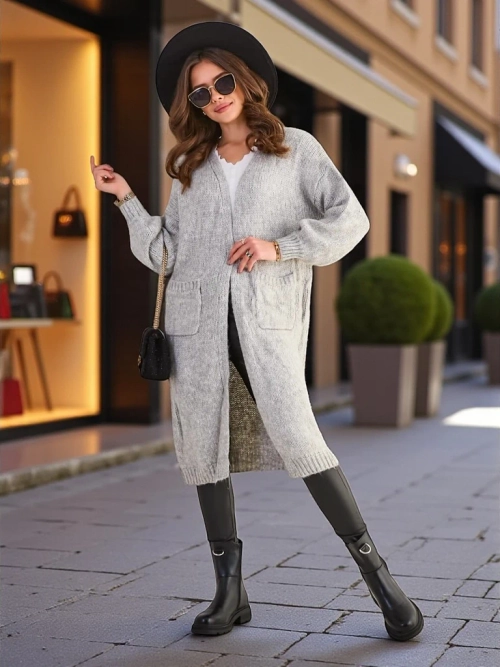 Royalfashion В'язаний жіночий пончо-світер
